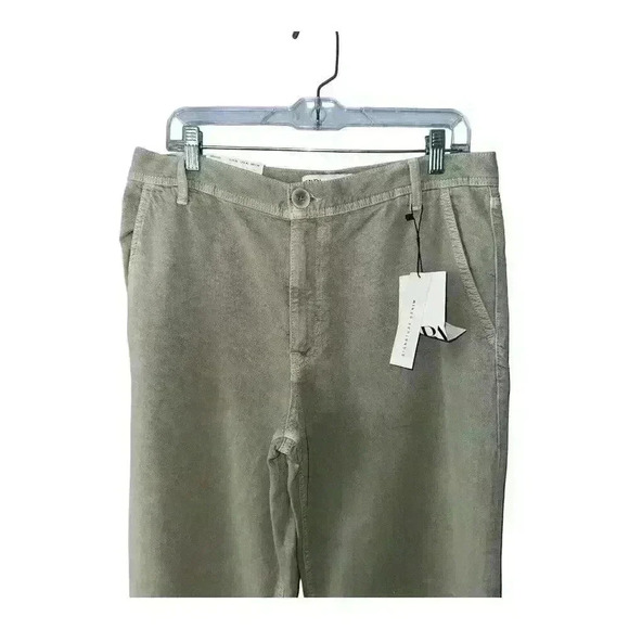 Zara Womens Khaki Green Wide Leg Piper Chino, XL - Picture 4 of 9